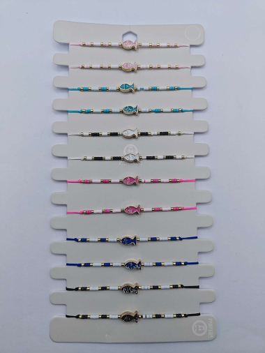 Wholesaler H&T Bijoux - Adjustable string bracelet.