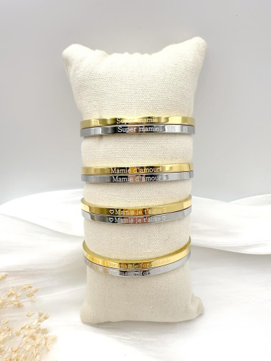 Wholesaler H&T Bijoux - Steel bangle bracelet