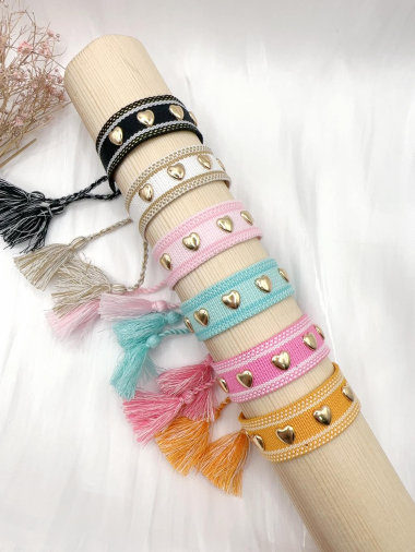 Wholesaler H&T Bijoux - Adjustable woven bracelet