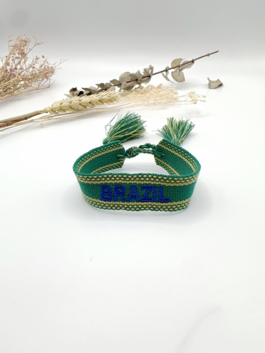 Grossiste H&T Bijoux - Bracelet tissé Brazil