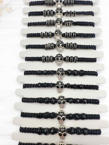 Wholesaler H&T Bijoux - Adjustable fabric bracelet