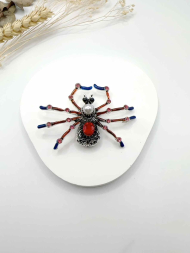 Grossiste H&T Bijoux - Broche araignée