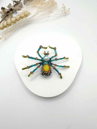 Grossiste H&T Bijoux - Broche araignée
