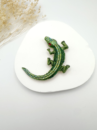 Wholesaler H&T Bijoux - Crocodile brooch.