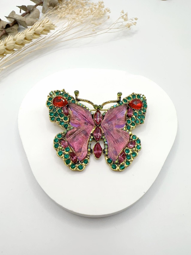 Wholesaler H&T Bijoux - Fantasy butterfly brooch