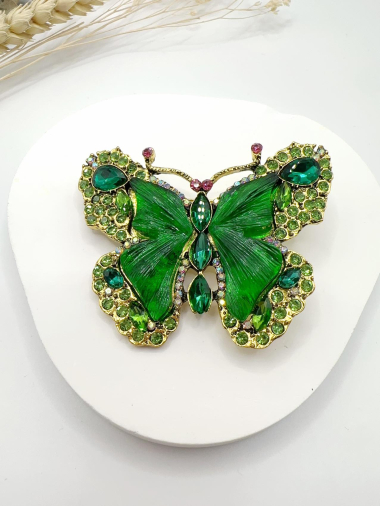 Großhändler H&T Bijoux - Fantasie-Schmetterlingsbrosche