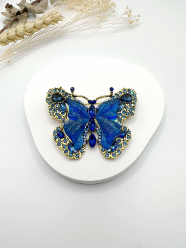 Grossiste H&T Bijoux - Broche papillon