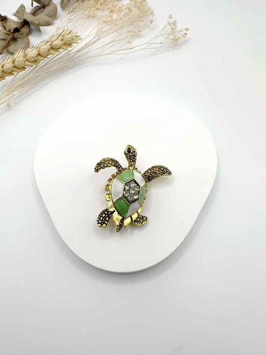 Großhändler H&T Bijoux - Fantasie-Schildkrötenbrosche