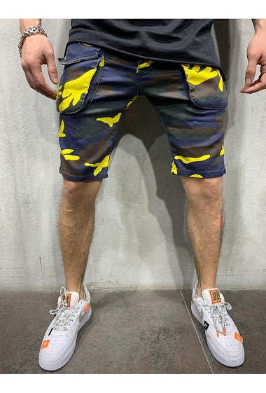 Grossiste 2Y - Shorts jean homme camouflage