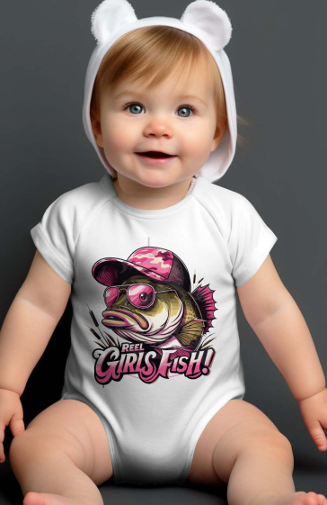 Grossiste I.A.L.D FRANCE - Baby Girl  Bodysuit | girl fish