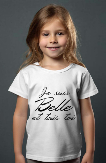 Grossiste I.A.L.D FRANCE - T-shirt Fille | belle tais toi