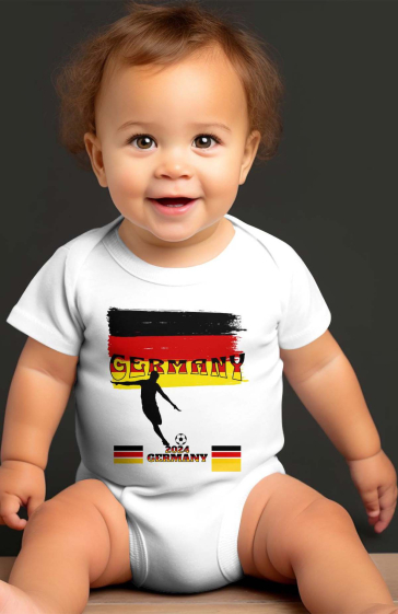 Großhändler I.A.L.D FRANCE - Baby-Jungen-Body | Deutscher Fußball