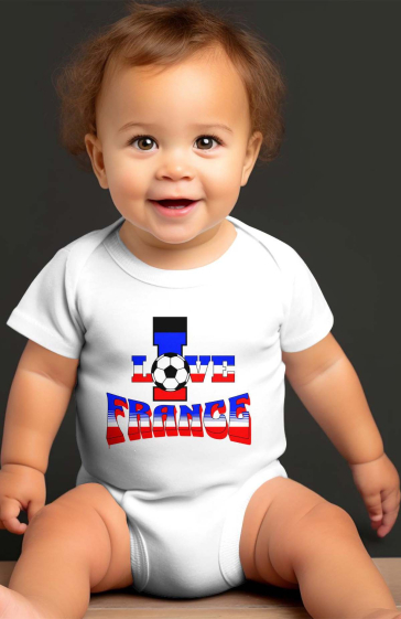Mayorista I.A.L.D FRANCE - Body de bebé niño | Amo Francia