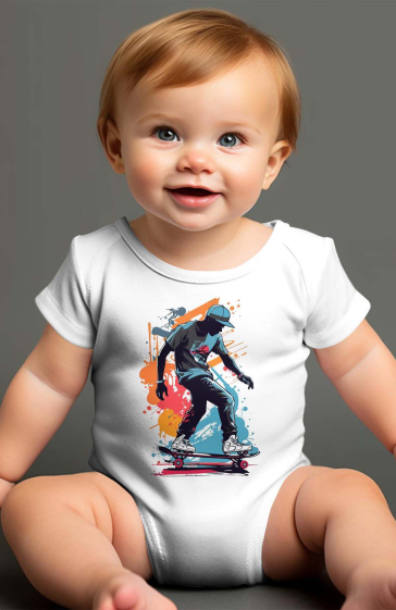 Wholesaler I.A.L.D FRANCE - Baby Boy Bodysuit | skateman