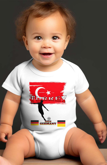 Großhändler I.A.L.D FRANCE - Baby-Jungen-Body | Türkischer Fußball