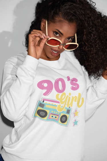 Grossiste I.A.L.D FRANCE - Sweat capuche Femme |90'S girl
