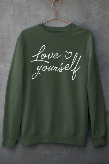 Grossiste I.A.L.D FRANCE - Sweat col Rond Femme |  Love Your Self