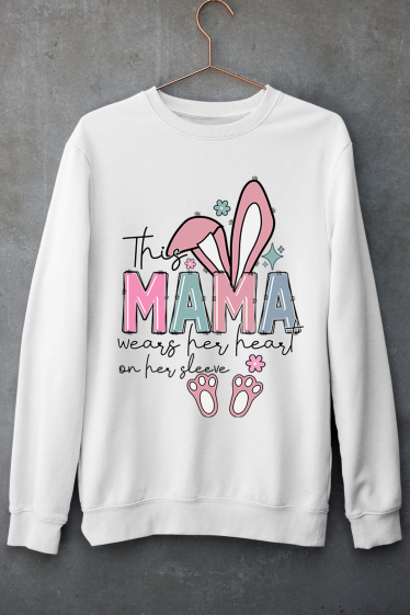 Grossiste I.A.L.D FRANCE - Sweat col rond Fille | This Mama Easter