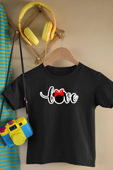Grossiste I.A.L.D FRANCE - T-shirt Fille | Love minnie