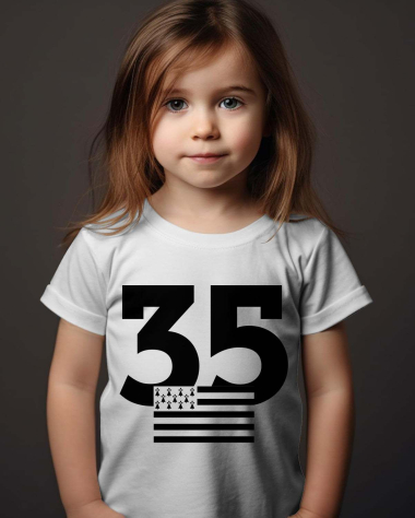 Großhändler I.A.L.D FRANCE - Mädchen-T-Shirt | 35 Bretagne