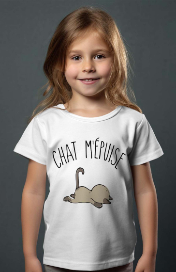 Wholesaler I.A.L.D FRANCE - Girl's Tee | chat m''epuise