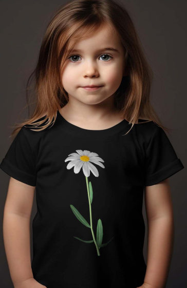 Grossiste I.A.L.D FRANCE - T-shirt Fille | Fleur