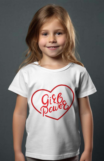 Grossiste I.A.L.D FRANCE - T-shirt Fille |  GIRL POWER