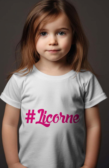 Grossiste I.A.L.D FRANCE - T-shirt Fille | #licorne