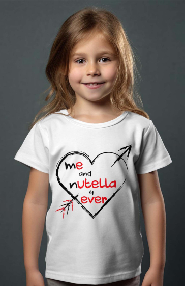 Grossiste I.A.L.D FRANCE - T-shirt Fille |  me and nutella