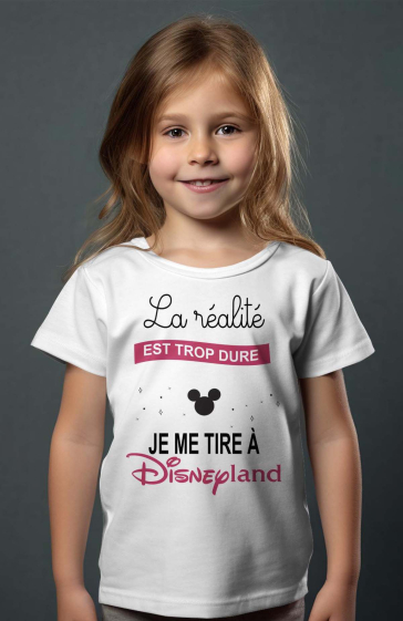 Grossiste I.A.L.D FRANCE - T-shirt Fille |  me tire disneyland