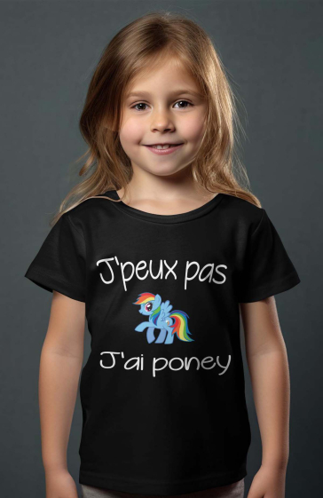 Großhändler I.A.L.D FRANCE - Mädchen-T-Shirt | kann nicht Pony