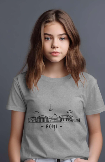 Großhändler I.A.L.D FRANCE - Mädchen-T-Shirt | Skyline Rom