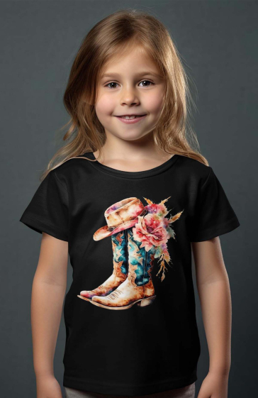 Wholesaler I.A.L.D FRANCE - Girl's tee | Western boots