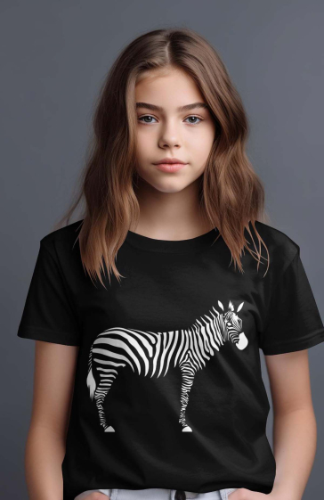 Großhändler I.A.L.D FRANCE - Mädchen-T-Shirt | Zebra