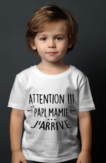 Grossiste I.A.L.D FRANCE - T-shirt Garçon | Attention j'arrive