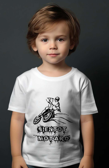 Mayorista I.A.L.D FRANCE - Camiseta niño | pronto será un motociclista