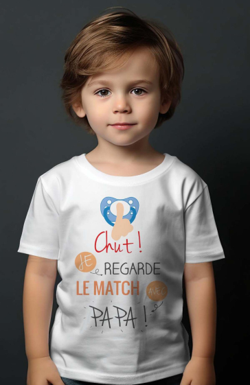 Großhändler I.A.L.D FRANCE - Jungen-T-Shirt | Psst, Match Dad