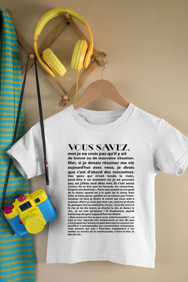 Grossiste I.A.L.D FRANCE - T-shirt Garçon | Citation Asterix