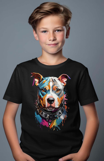 Großhändler I.A.L.D FRANCE - Jungen-T-Shirt | Hundefarben