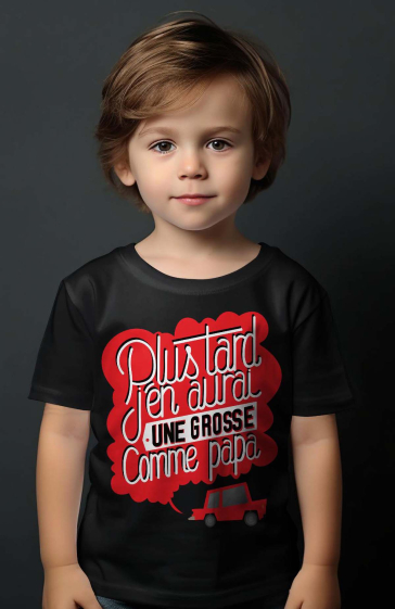Grossiste I.A.L.D FRANCE - T-shirt Garçon  | grosse comme papa