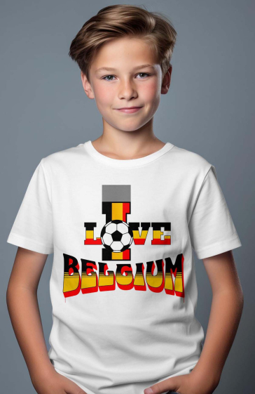 Großhändler I.A.L.D FRANCE - Jungen-T-Shirt | Ich liebe Belgien