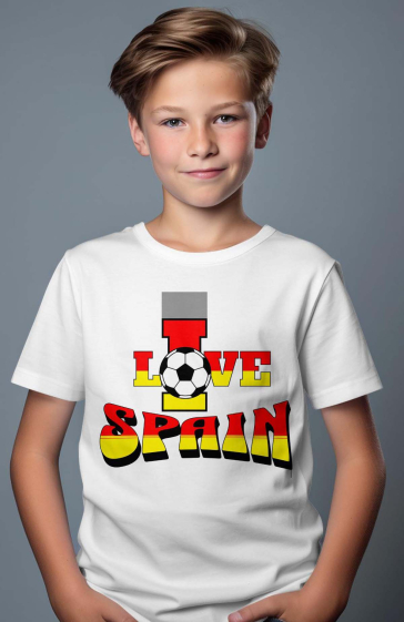 Großhändler I.A.L.D FRANCE - Jungen-T-Shirt | Ich liebe Spanien