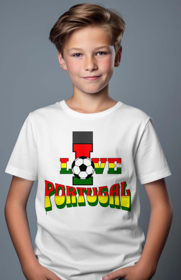 Großhändler I.A.L.D FRANCE - Jungen-T-Shirt | Ich liebe Portugal
