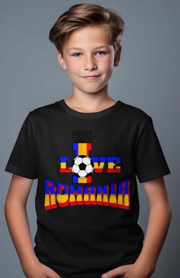 Großhändler I.A.L.D FRANCE - Jungen-T-Shirt | Ich liebe Rumänien
