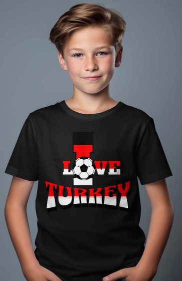 Großhändler I.A.L.D FRANCE - Jungen-T-Shirt | Ich liebe die Türkei