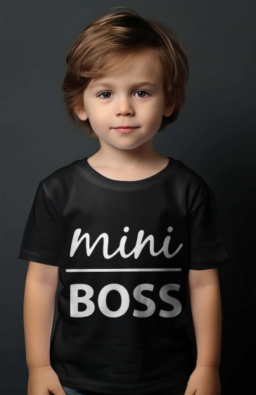 Grossiste I.A.L.D FRANCE - T-shirt Garçon  | mini boss