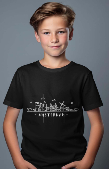 Großhändler I.A.L.D FRANCE - Jungen-T-Shirt | Skyline Amsterdam