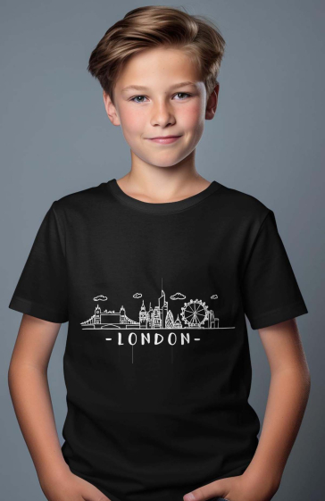 Grossiste I.A.L.D FRANCE - T-shirt Garçon  | Skyline London