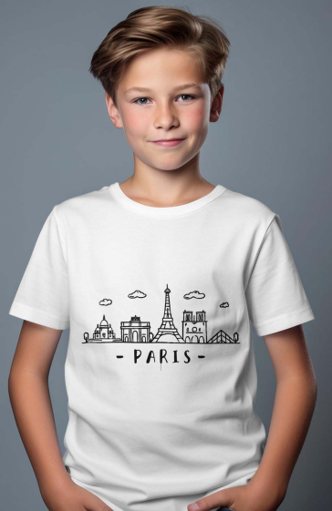 Großhändler I.A.L.D FRANCE - Jungen-T-Shirt | Skyline Paris