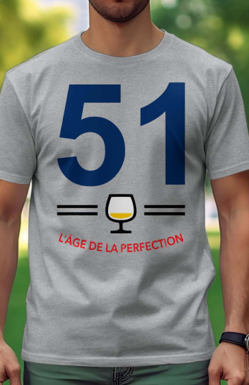 Großhändler I.A.L.D FRANCE - Herren-T-Shirt | 51 Alter Perfektion